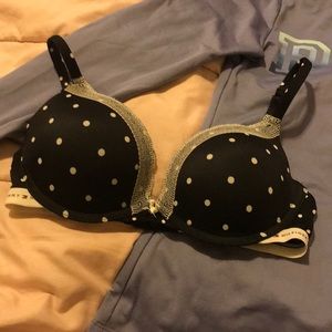 Tommy Hilfiger black and Polka dot bra